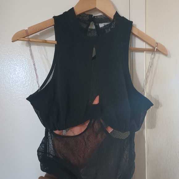 Sheer Cutout Bodysuit - Picture 3 of 5